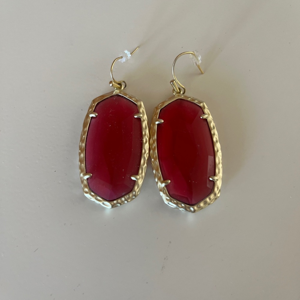 Red and gold accent Kendra Scott Kendra Scott earrings